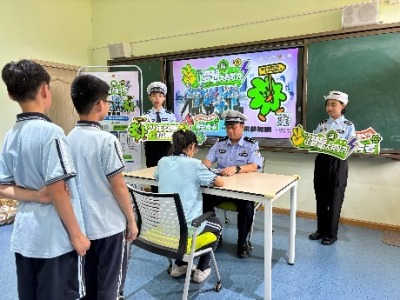 黄江：走进中心小学开展少年交警招募活动