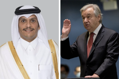 卡塔尔首相与联合国秘书长就巴以局势通话