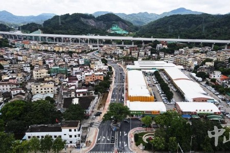 飞跃伶仃洋丨槎桥路完成扩建，连接中开高速直通深中通道