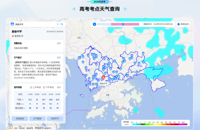 @深圳考生和家长，考点天气信息可一键查询