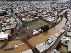 （外代一线）（7）智利多地遭遇洪水