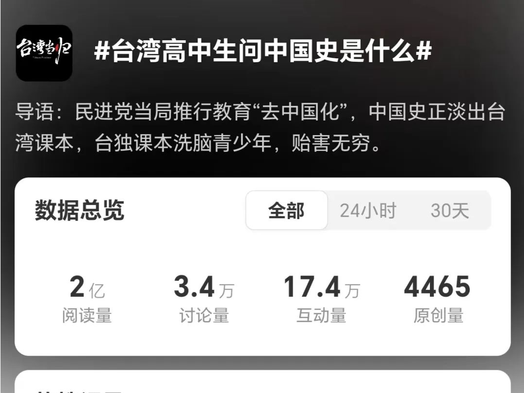 全网接力、热搜第一，坚决反“台独”！两岸心声，总台报道！
