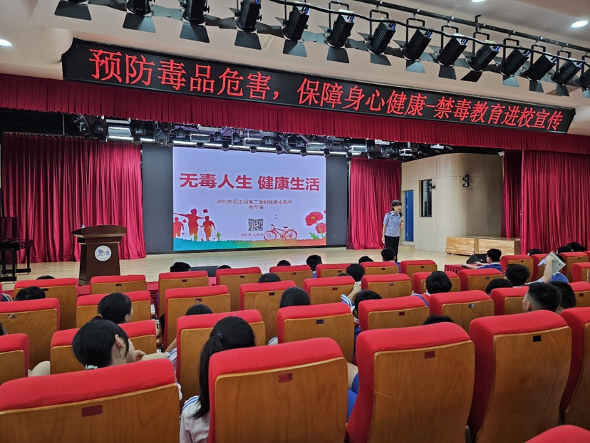 南园街道“小分格”开展禁毒宣传进校园活动