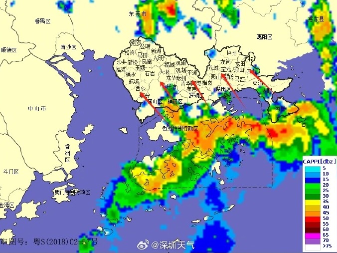 深圳市解除分区雷雨大风黄色预警信号和全市雷电预警信号