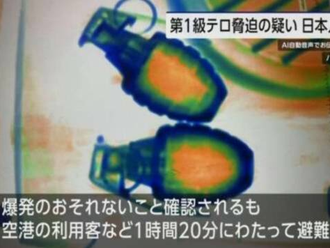 美国一机场安检查出手榴弹，日本男子被控一级重罪 