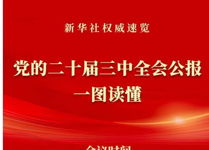 党的二十届三中全会公报一图读懂
