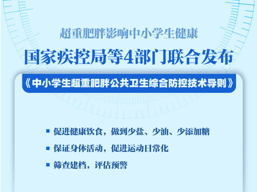 预防中小学生超重肥胖最新政策来了！