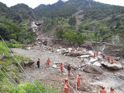 四川木里县连日强降雨 已致2人死亡、2人受伤、7人失联