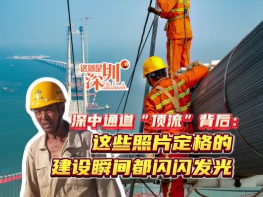 这就是深圳丨深中通道“顶流”背后：这些照片定格的建设瞬间都闪闪发光