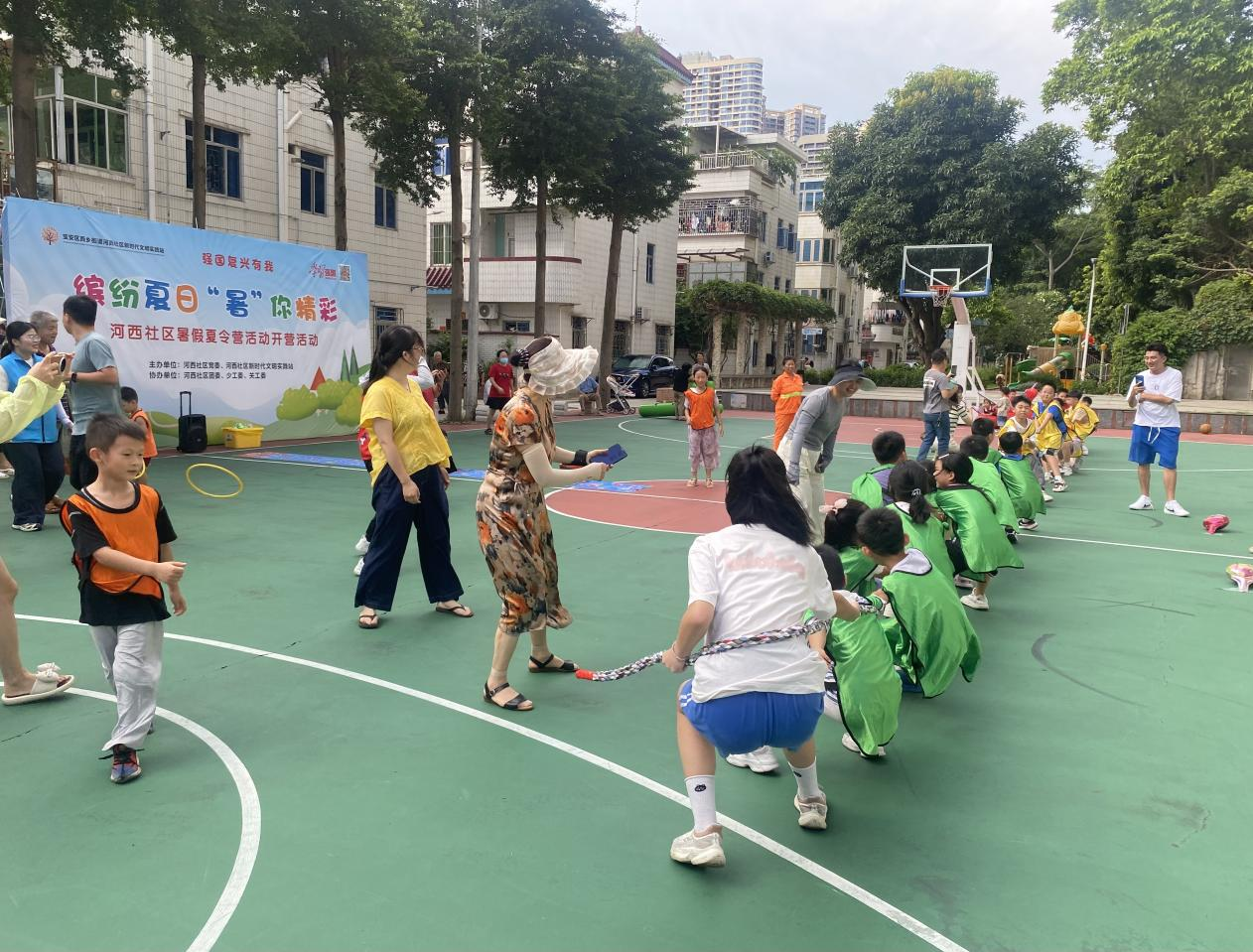 西乡街道河西社区暑假夏令营开营啦