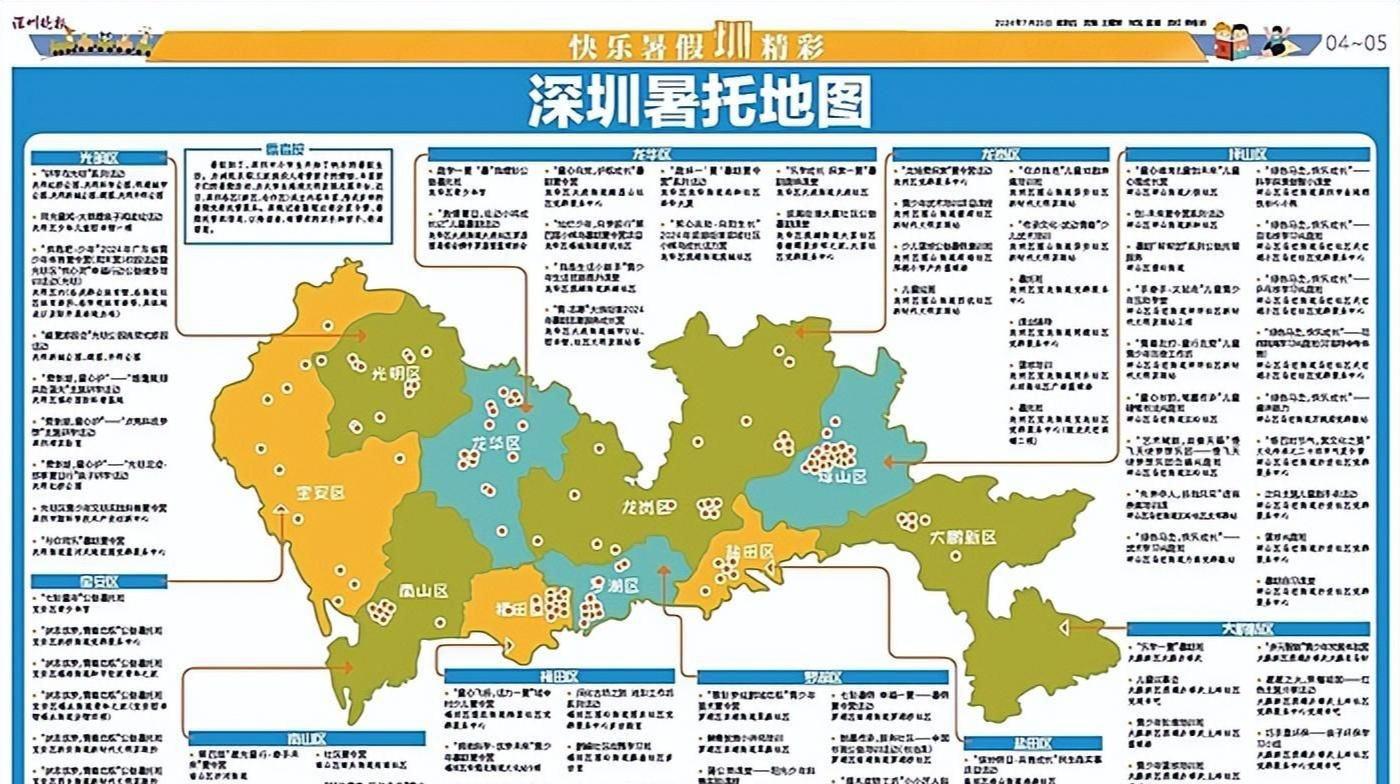 心有所“暑” 不负所“托”！深圳暑托地图来啦