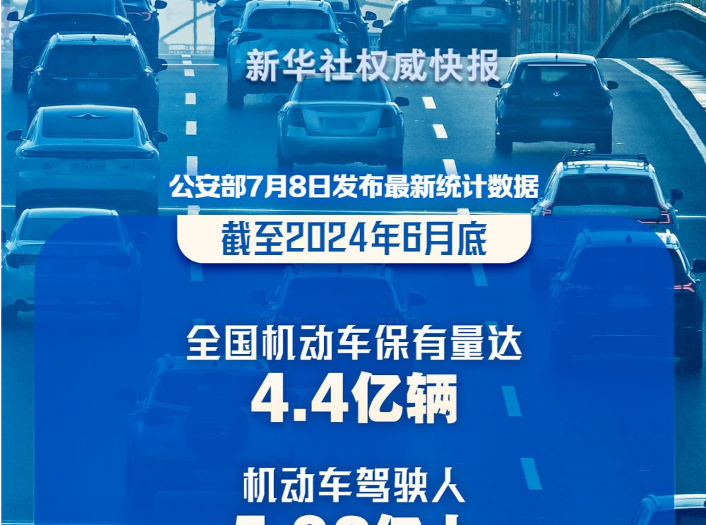 4.4亿辆5.32亿人！最新机动车、驾驶人数据发布