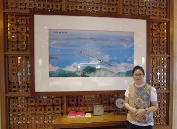 针尖上的“超级工程”！中山非遗大师绣出深中通道恢弘之美
