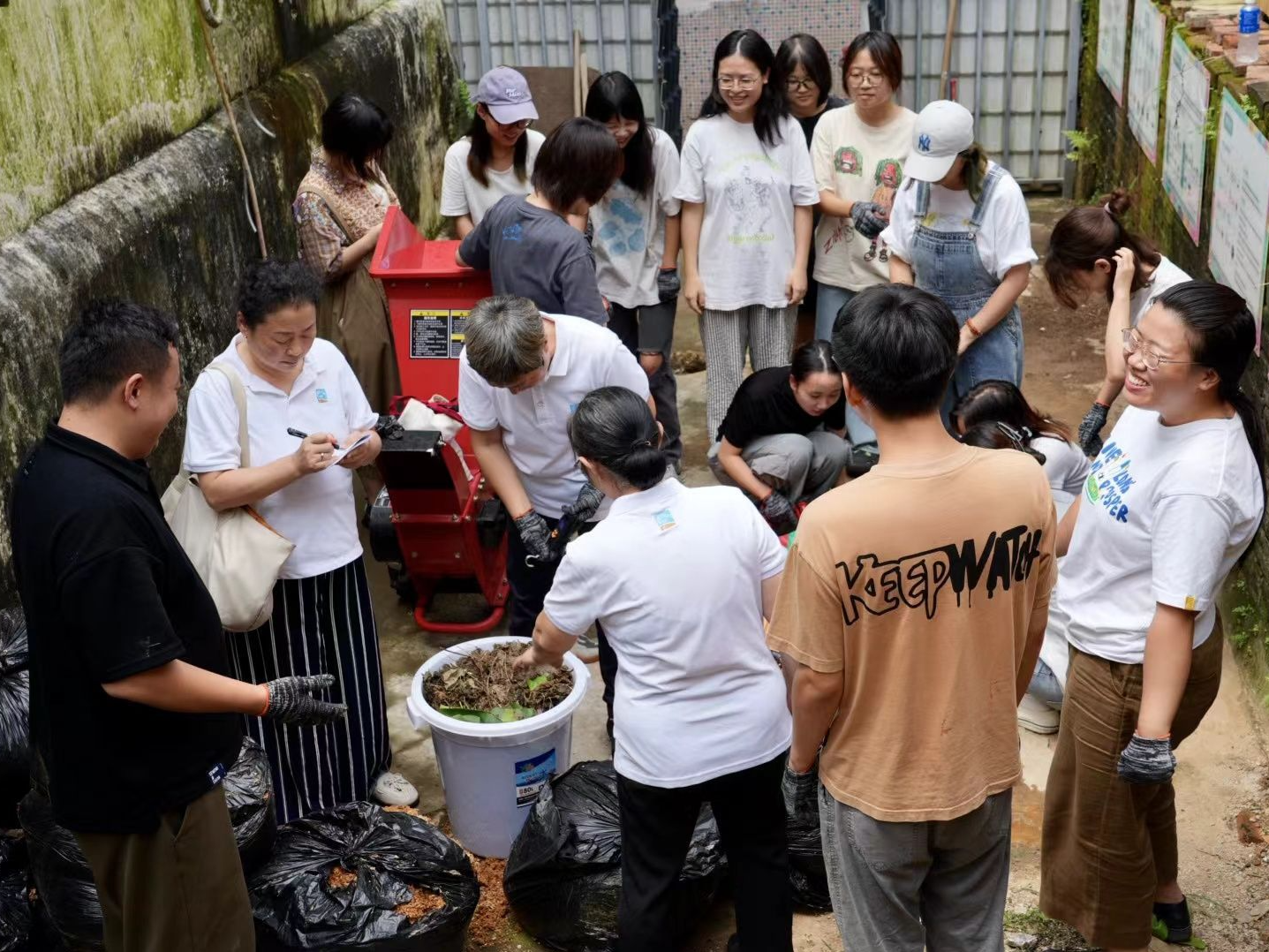院院种花、家家堆肥，上围艺术村花园小院打造堆肥示范点