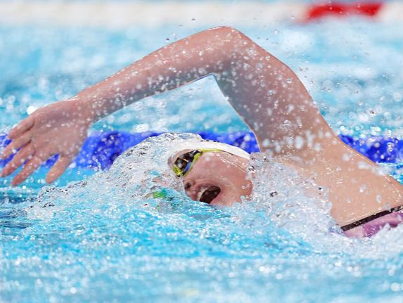 李冰洁获得女子1500米自由泳第五名