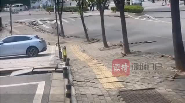 武汉一路口出现大面积塌陷 进出汉口火车站列车受到影响 