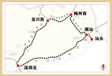 汕头至汕头高铁环线列车9月15日开行