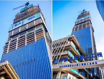 深圳首个“联合上楼”项目——南山区科技联合大厦顺利封顶