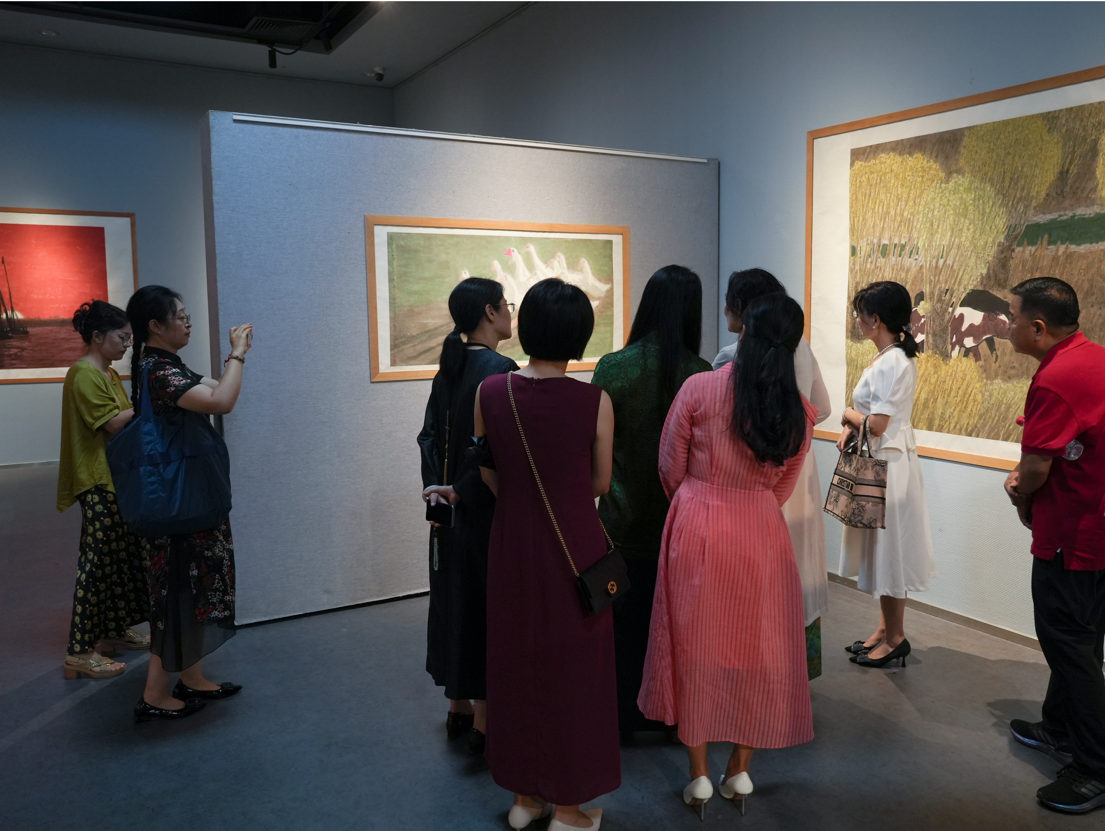 笔墨间的诗意，曾迎春国画作品展开幕