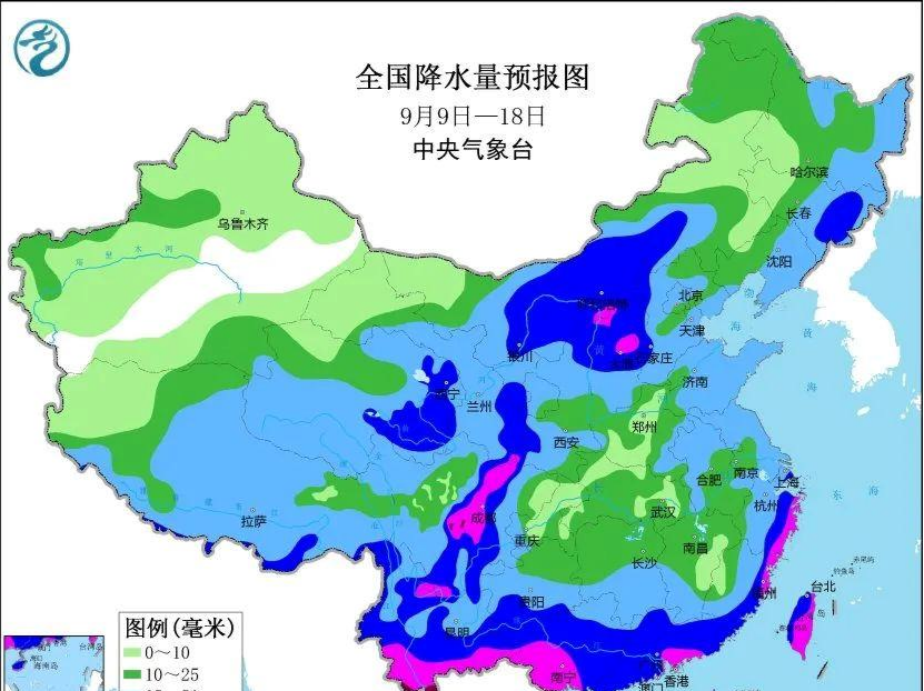 未来10天北方迎三轮降雨，南方多地仍有高温