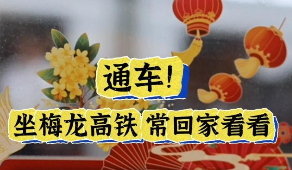 晶视频｜通车！坐梅龙高铁常回家看看