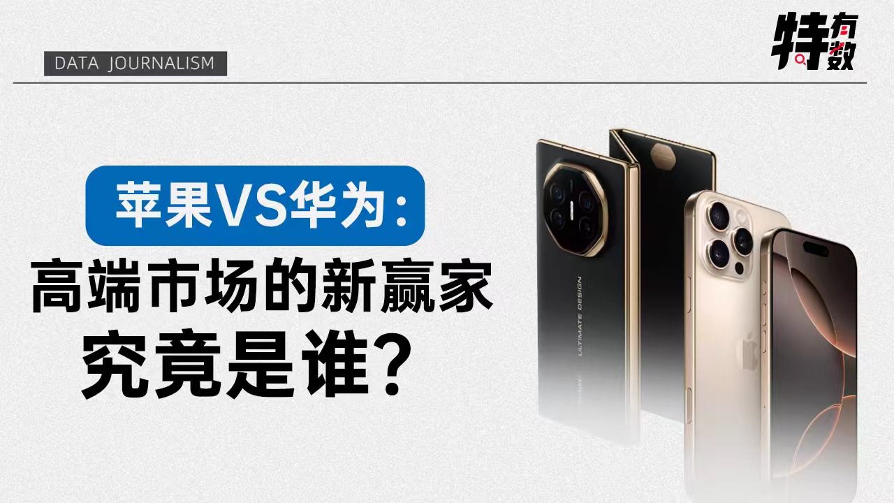 苹果VS华为：高端市场的新赢家究竟是谁？｜特有数
