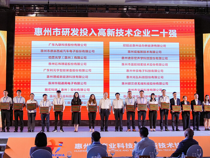惠州重点高新技术企业名单发布