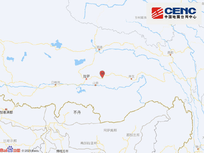 西藏拉萨市墨竹工卡县发生3.1级地震
