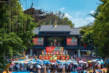 国庆假期第二日，广东4A级及以上景区接待游客443.0万人次