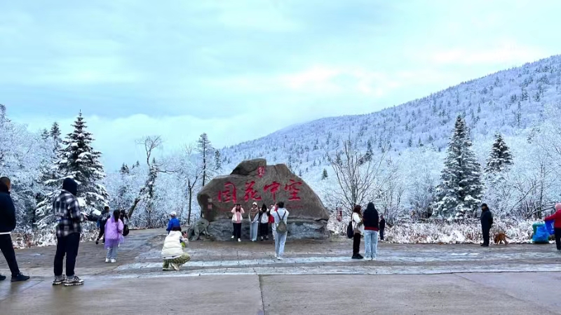 沐清风 游龙江｜初雪邂逅金秋 3万游客畅游凤凰山