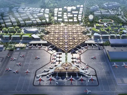 上楼搭飞机下楼换乘高铁地铁，深圳机场东站进入站房施工阶段
