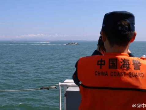 福建海警位金门附近海域依法开展常态化执法巡查