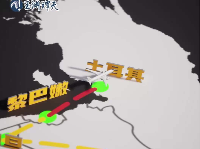 中国飞机炮火中逆行至黎巴嫩撤侨 视频模拟回家路