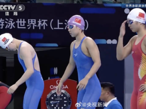 深圳汤慕涵摘金！世界杯上海站女子800米自由泳中国包揽金银铜