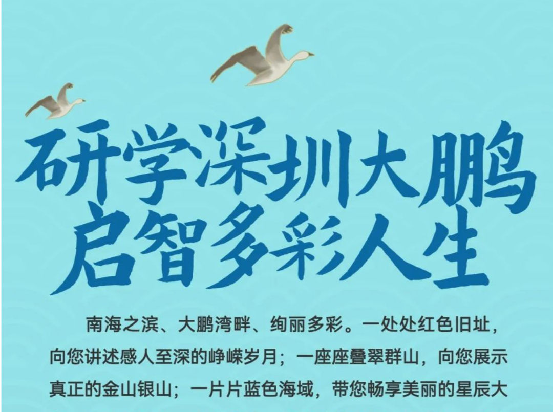大鹏全域研学游地图发布，18条精品线路等你来探秘→