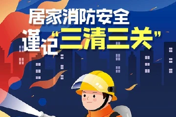 谨记“三清三关”！居家消防安全提示→