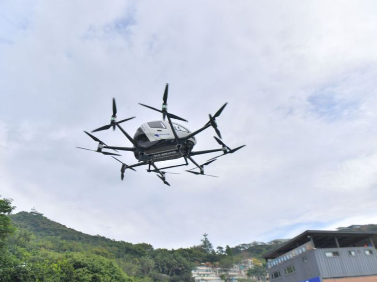 深圳首条eVTOL旅游观光航线飞行测试在盐田进行