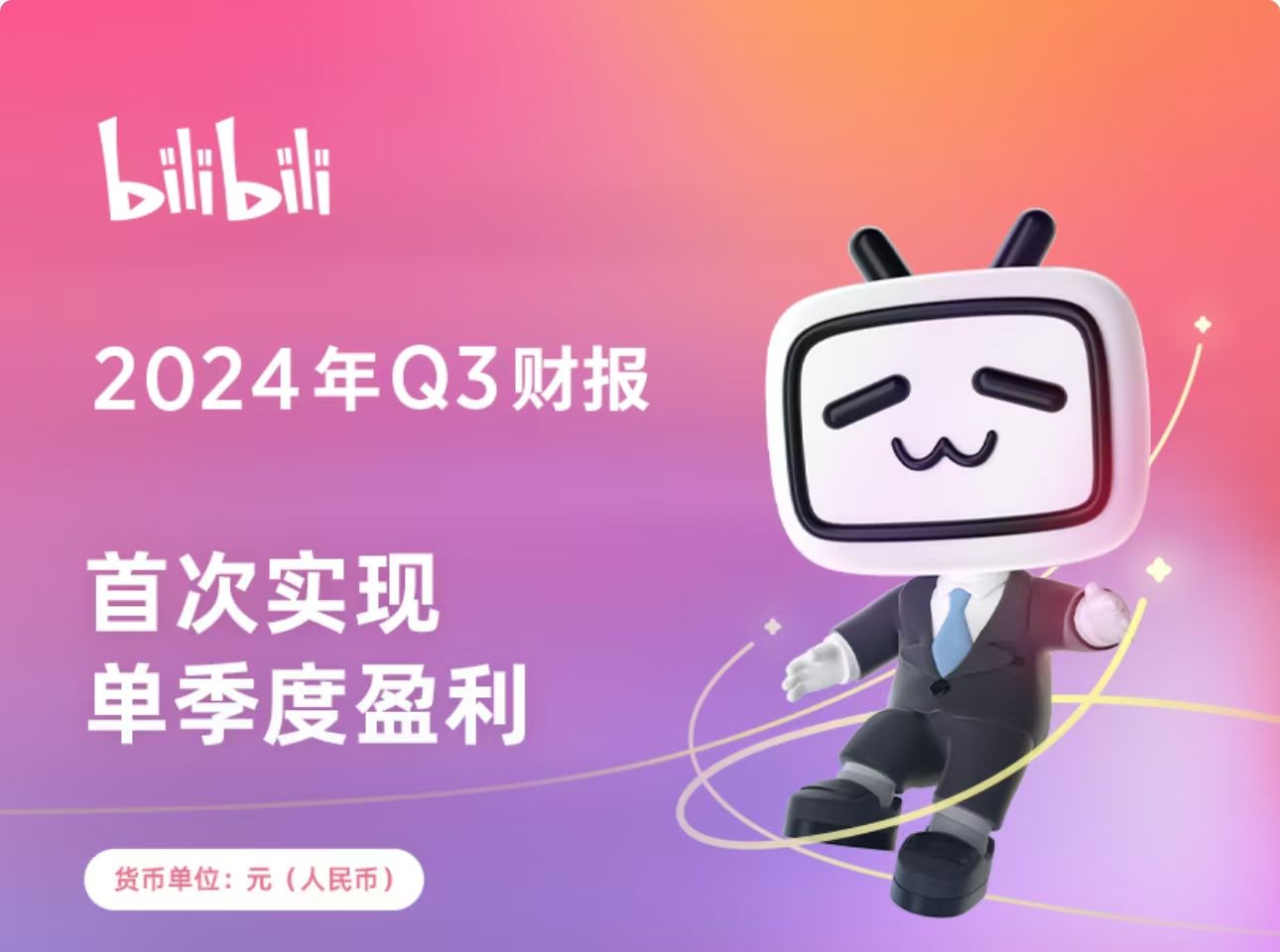 B站发布2024年第三季度财报