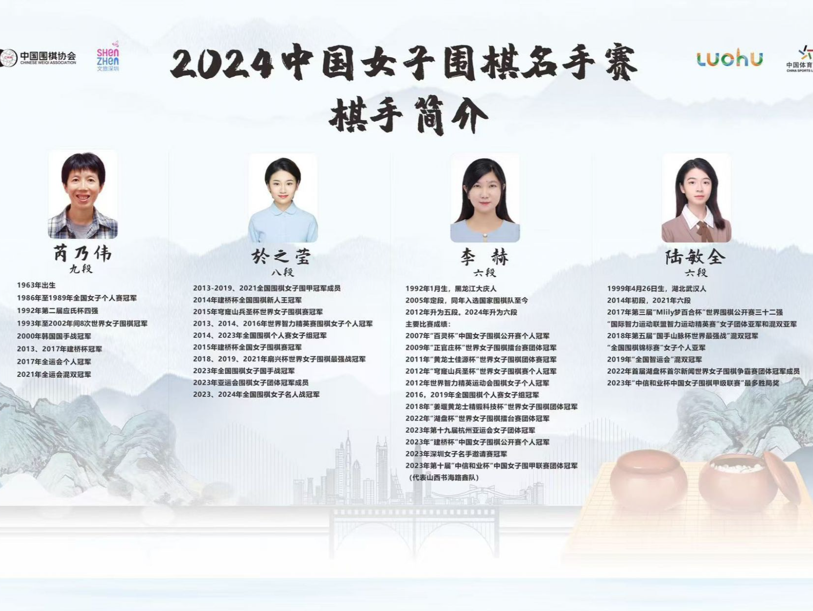 中国女子围棋名手赛本赛将在深圳落子，於之莹领衔八朵金花阳光酒店争妍竞艳