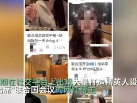 网红在联合国总部打卡“凹人设”，联合国训练研究所相关官员建议：应打击虚假行为