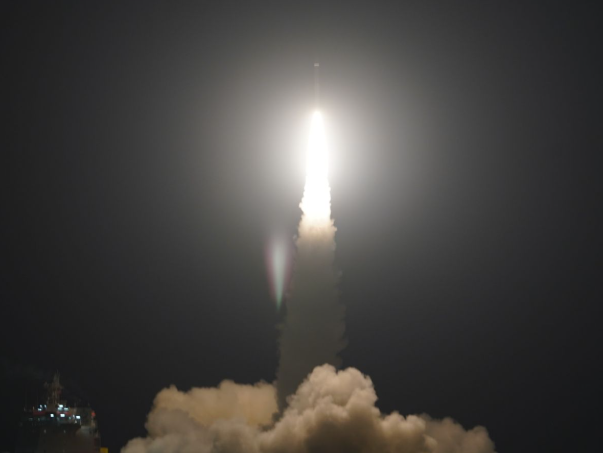 谷神星一号海射型遥四运载火箭发射成功