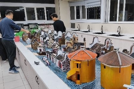“这么精美的作品竟出自小学生之手！”中山小榄学生纯手工打造岭南古建筑群