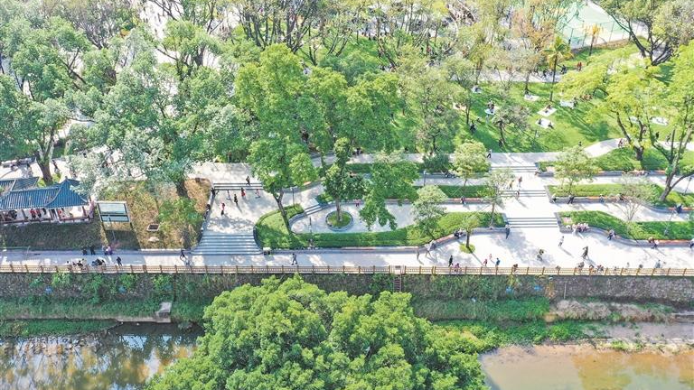 提升改造一年半 龙华公园换新颜