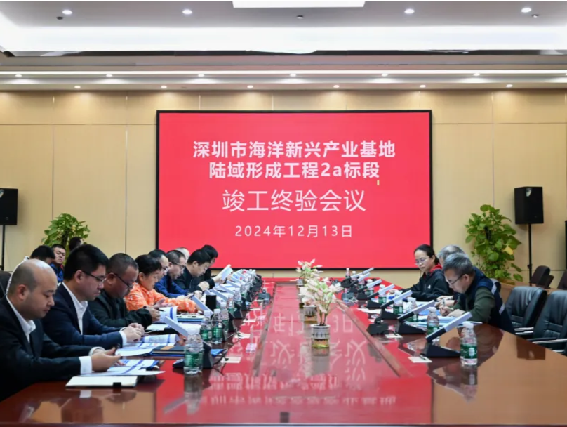 深圳市海洋新兴产业基地陆域形成工程2a标段施工顺利通过竣工终验
