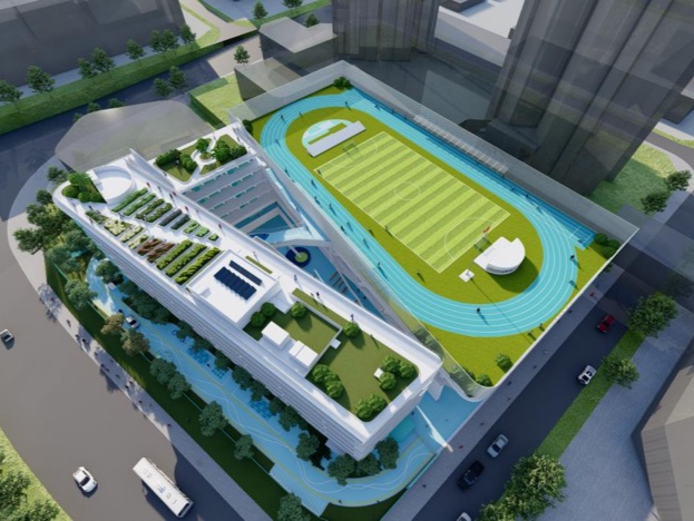 罗湖区清水河配建小学混凝土主体结构顺利封顶