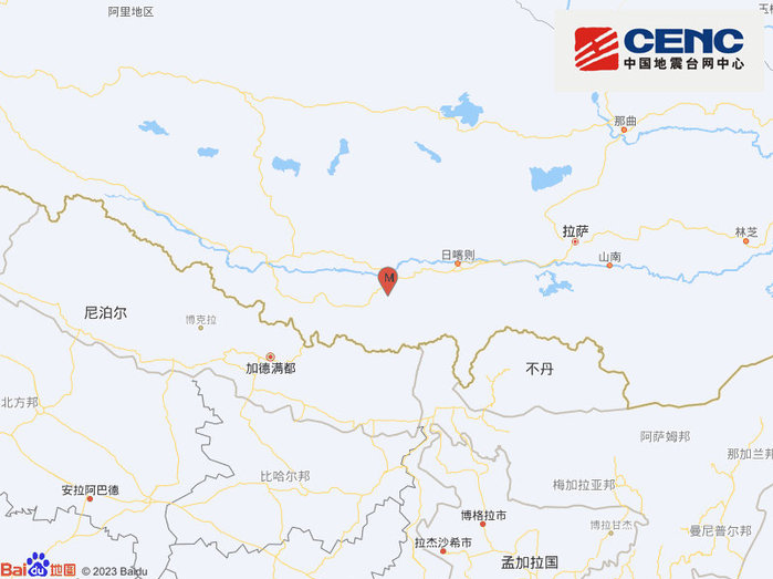 西藏日喀则市拉孜县发生3.1级地震，震源深度10千米