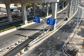 1月18日，南外环景观路立交等3处路口开放试通车