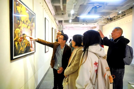 中山市首届版画作品展开幕