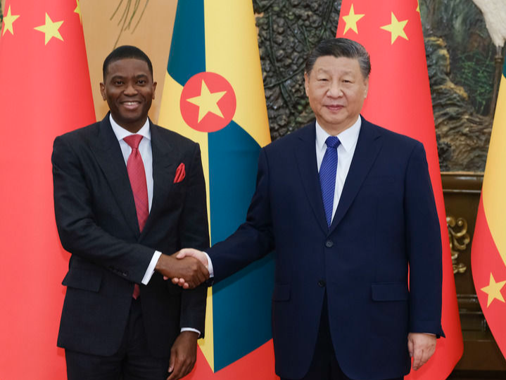 习近平会见格林纳达总理米切尔