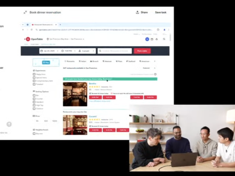 电脑成精了！OpenAI推出AI代理Operator 能像人类一样浏览网页 